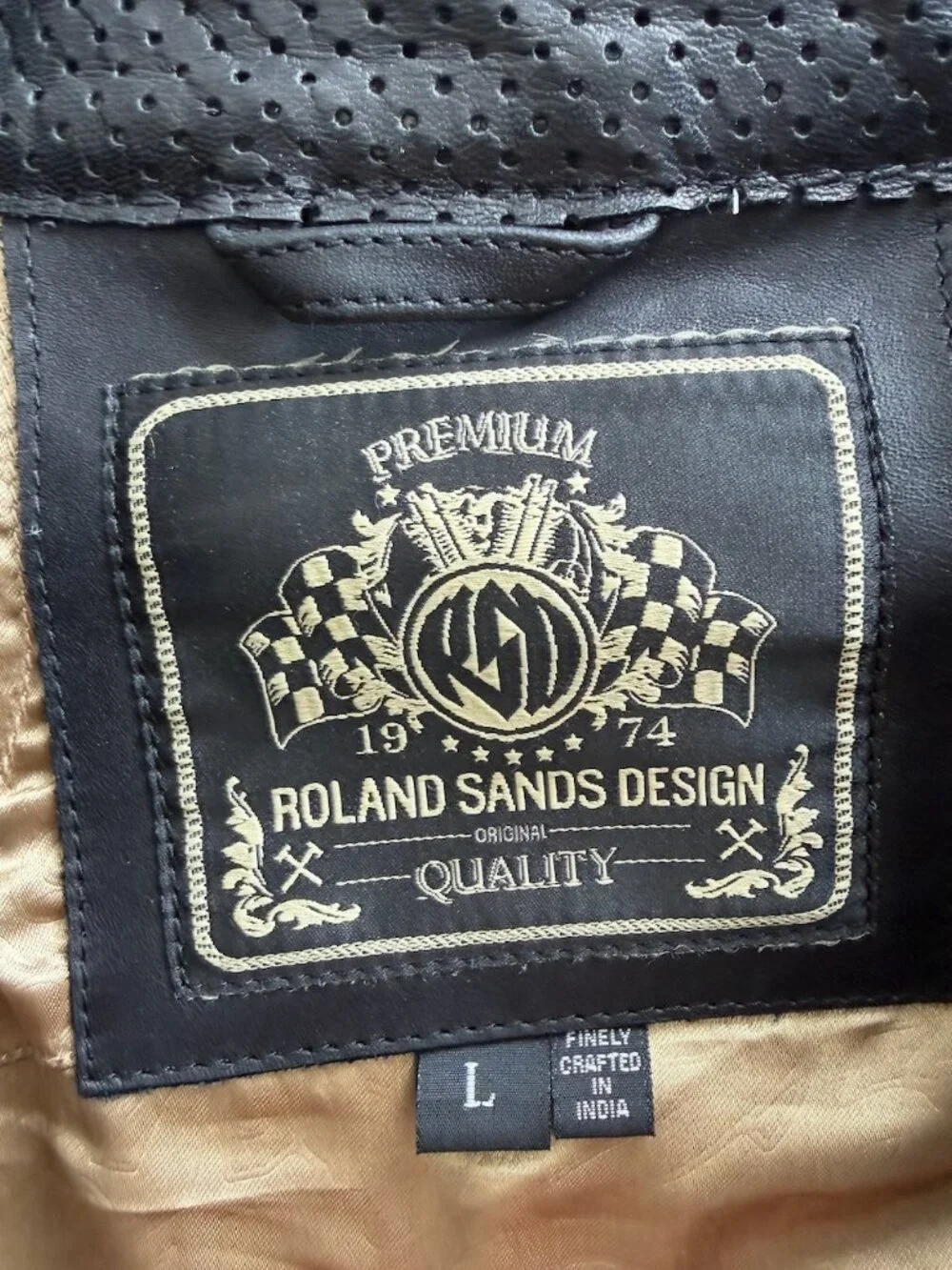 NWOT Roland Sands Ronin Motorcycle Jacket w/ Armor Men's Large